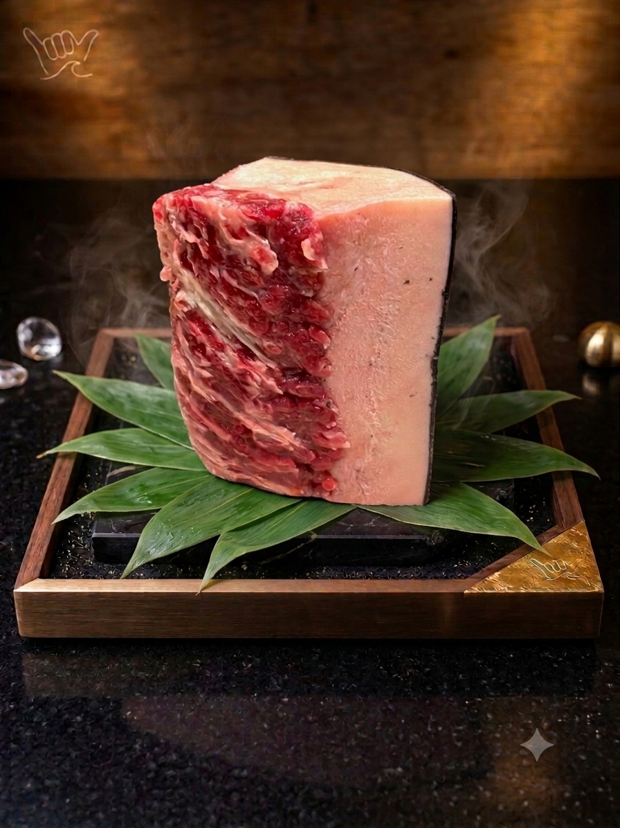 鯨の希少部位「皮須(かわす)」生冷凍ブロック 500g|濃厚な旨味と食感|【神戸鯨精肉店】