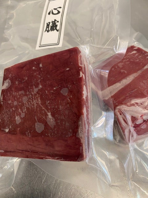 鯨の希少部位「心臓（ハツ）」100g｜選べるブロック or スライス｜コリコリ食感の極み｜【神戸鯨精肉店】