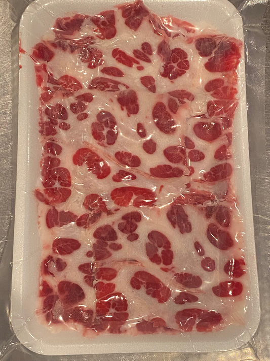 鯨はりはり鍋用　鹿の子（かのこ）スライス100g ナガス鯨